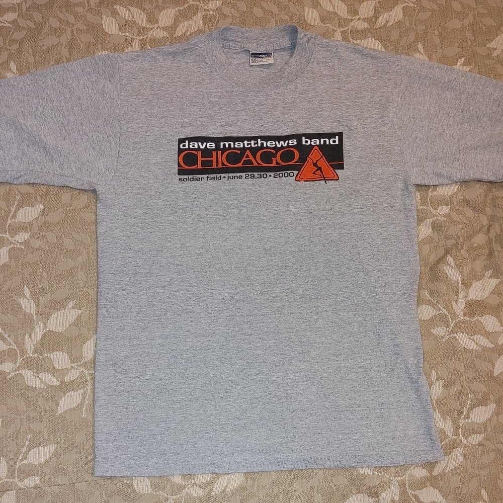 DMB! Vintage Dave Matthews Band Soldier Field Chicago 2000 Tour Stop SS T-Shirt
